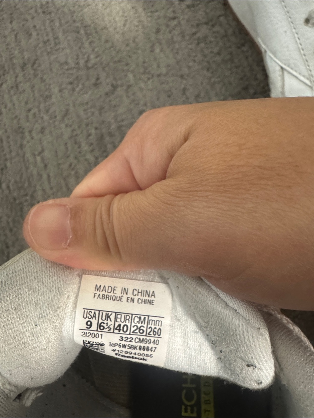 Retro Rebook Sneakers size 9 - Picture 4 of 4